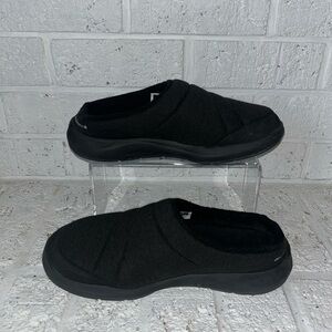 Kuru Draft 2 Mens Size 8.5 Black Walking Classic Casual Slip-On Mule Slippers